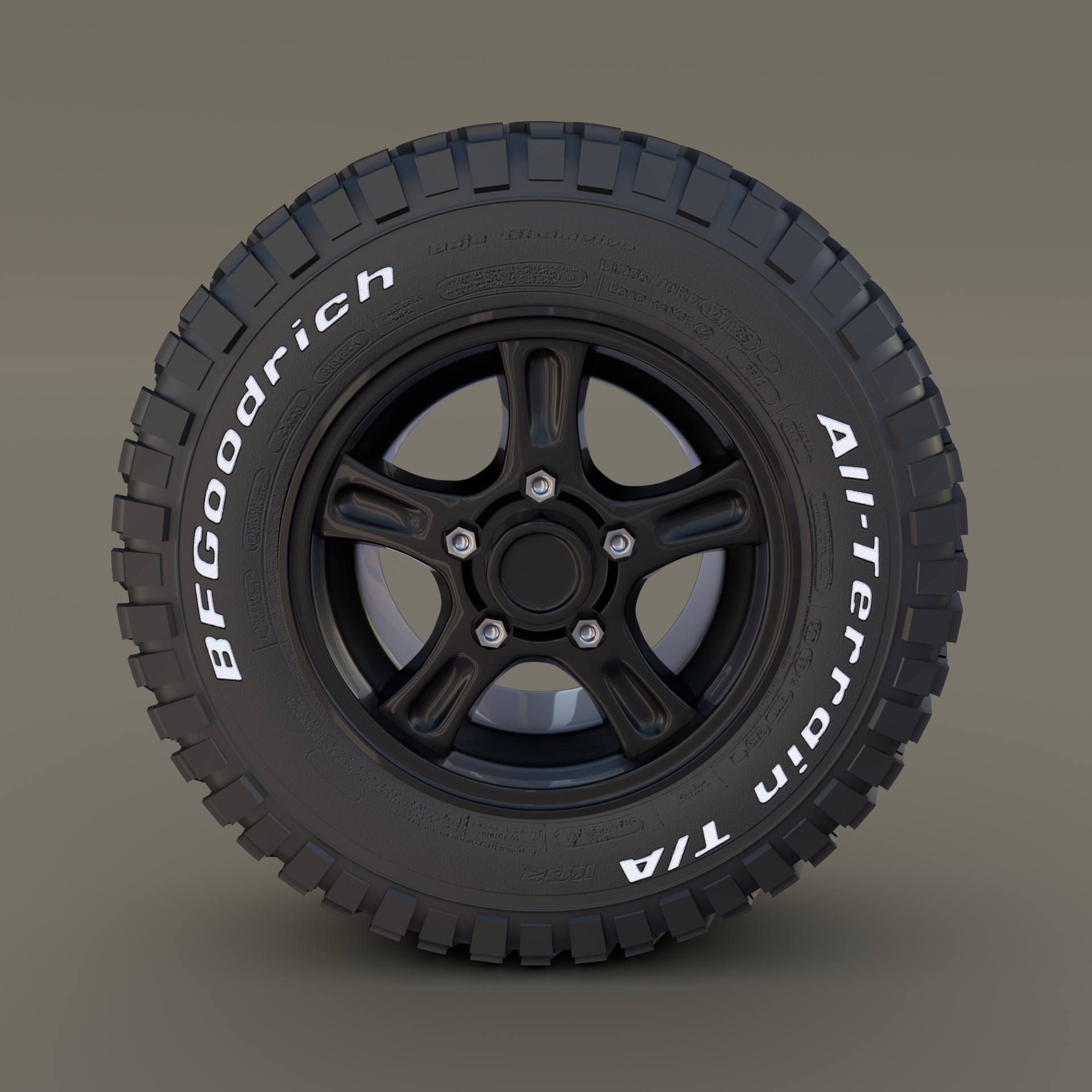 offroad alloy wheel 3d model