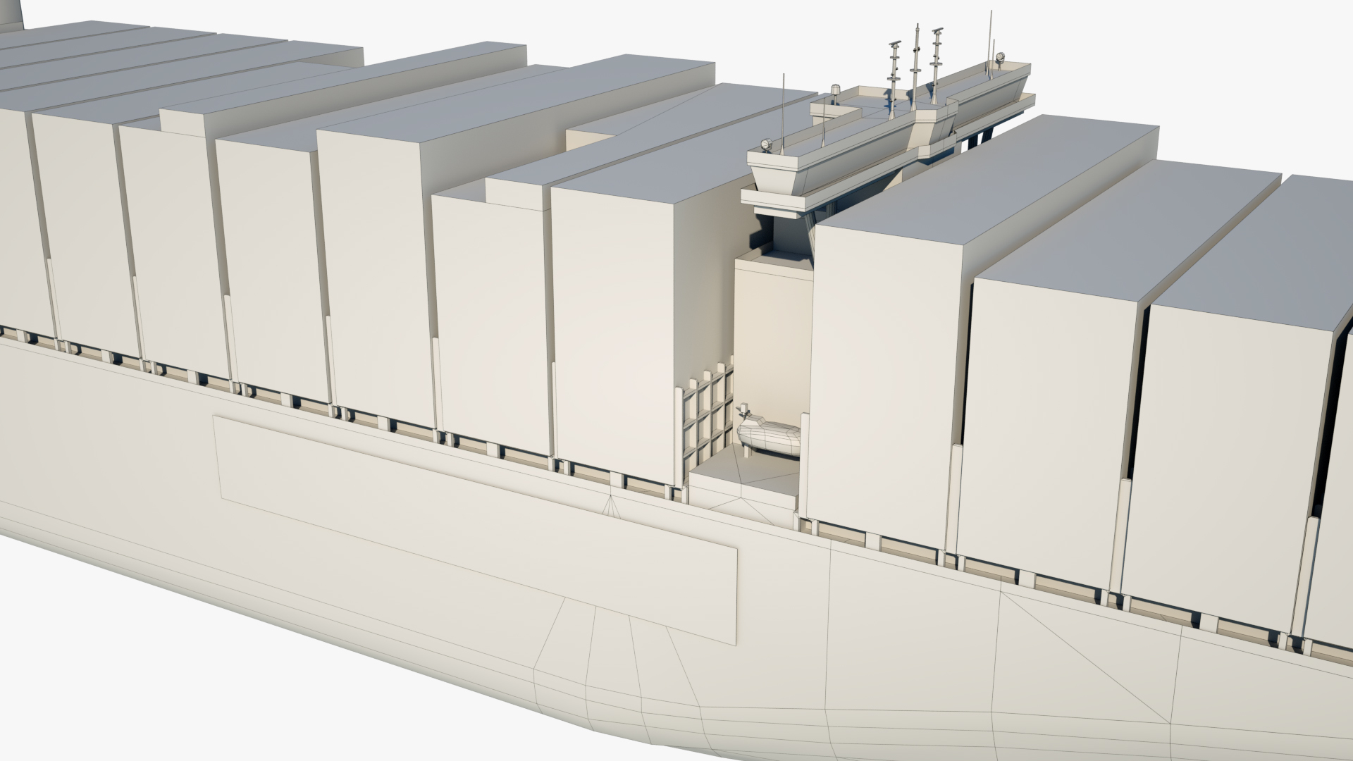 集装箱船玛丽马士基3d模型