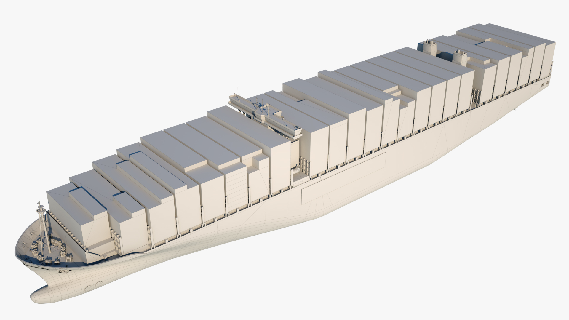 集装箱船玛丽马士基3d模型