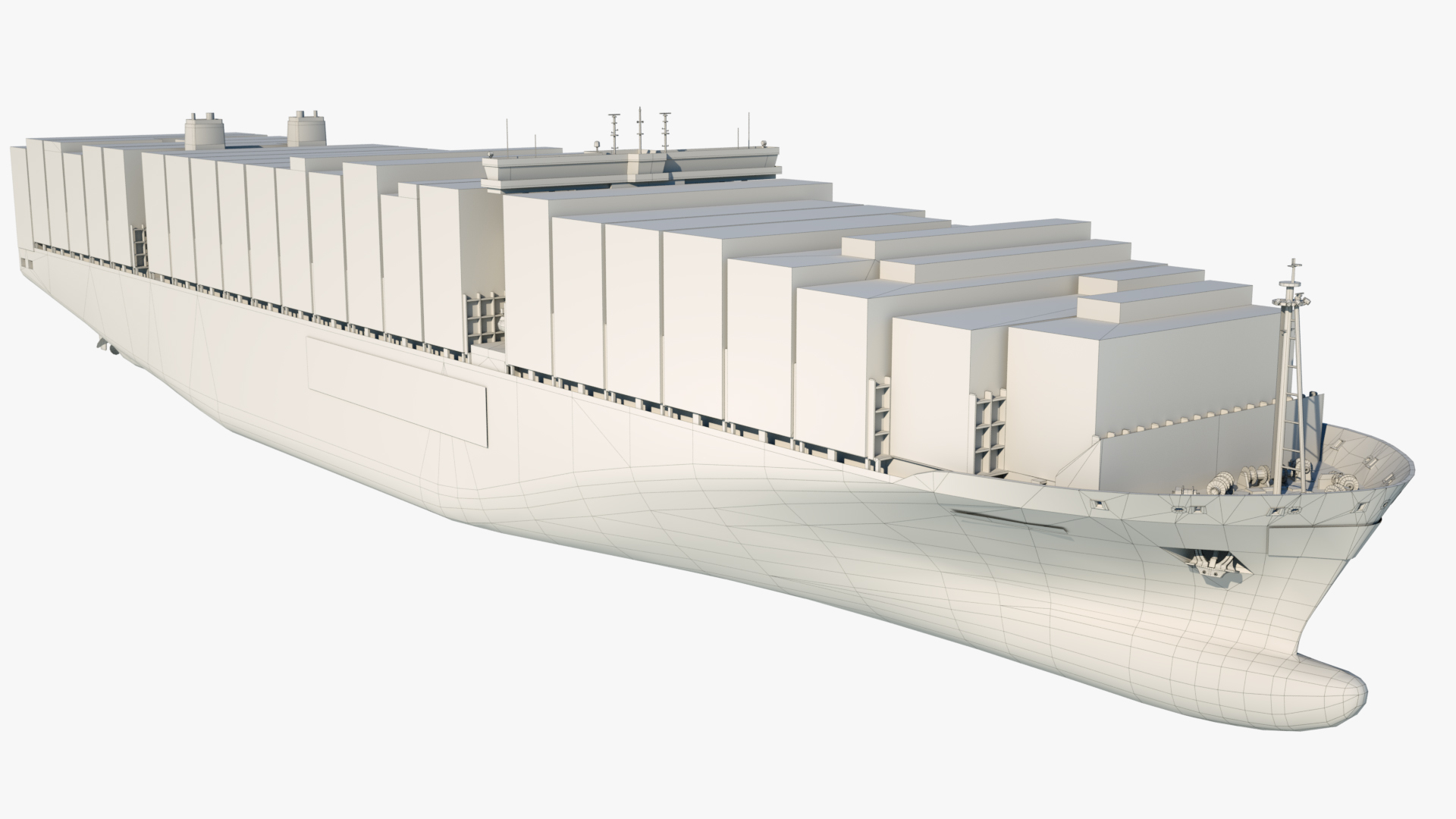 集装箱船玛丽马士基3d模型