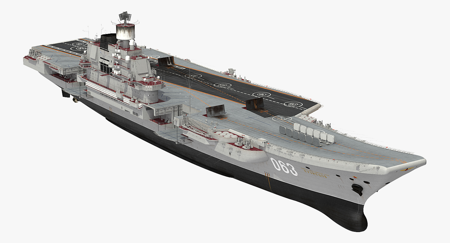 admiral kuznetsov aircraft carrier 3d