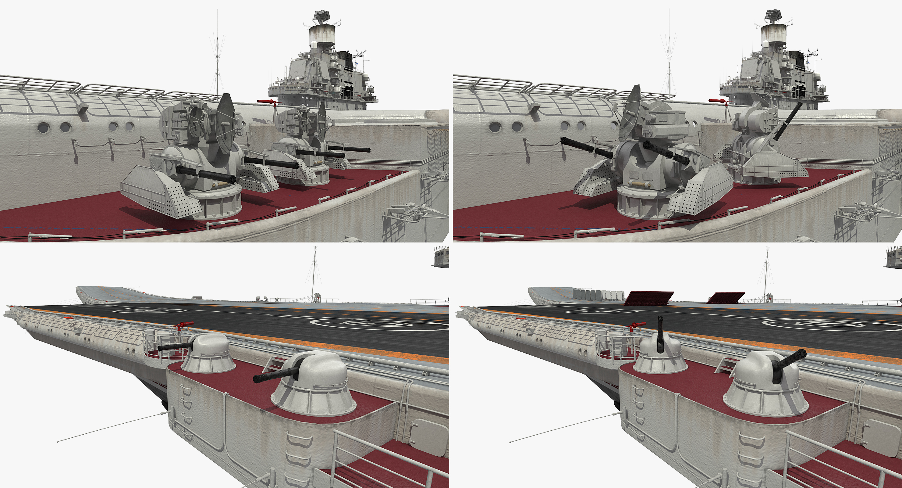 海军上将库兹涅佐夫航空母舰索具3d模型