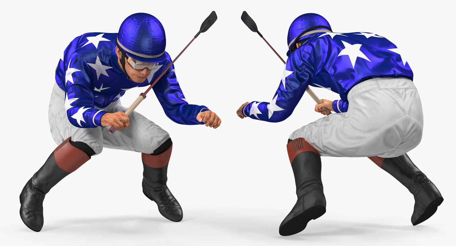 jockey horse 3d model