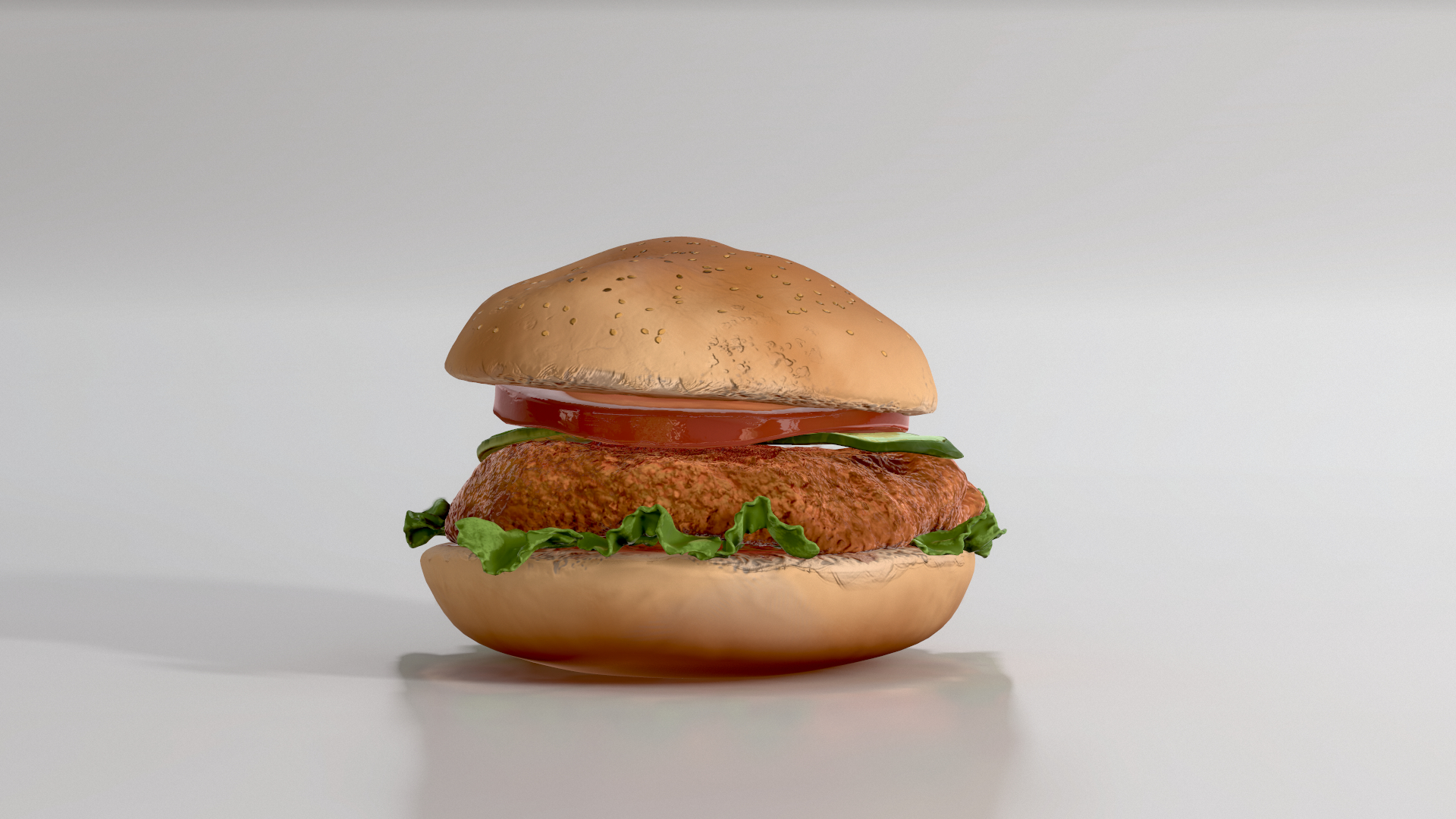 burger 3d model