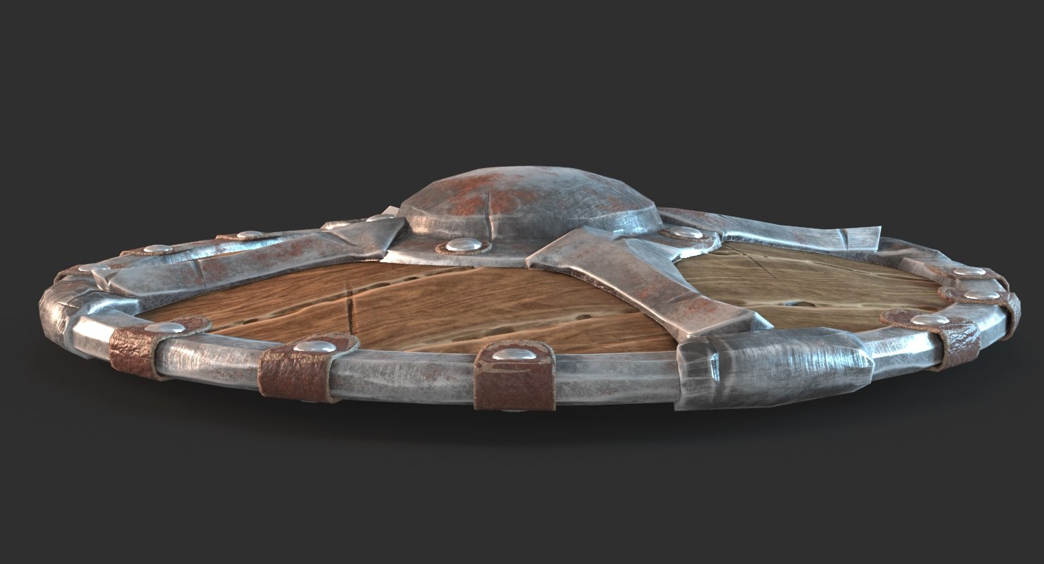 viking shield 3d model