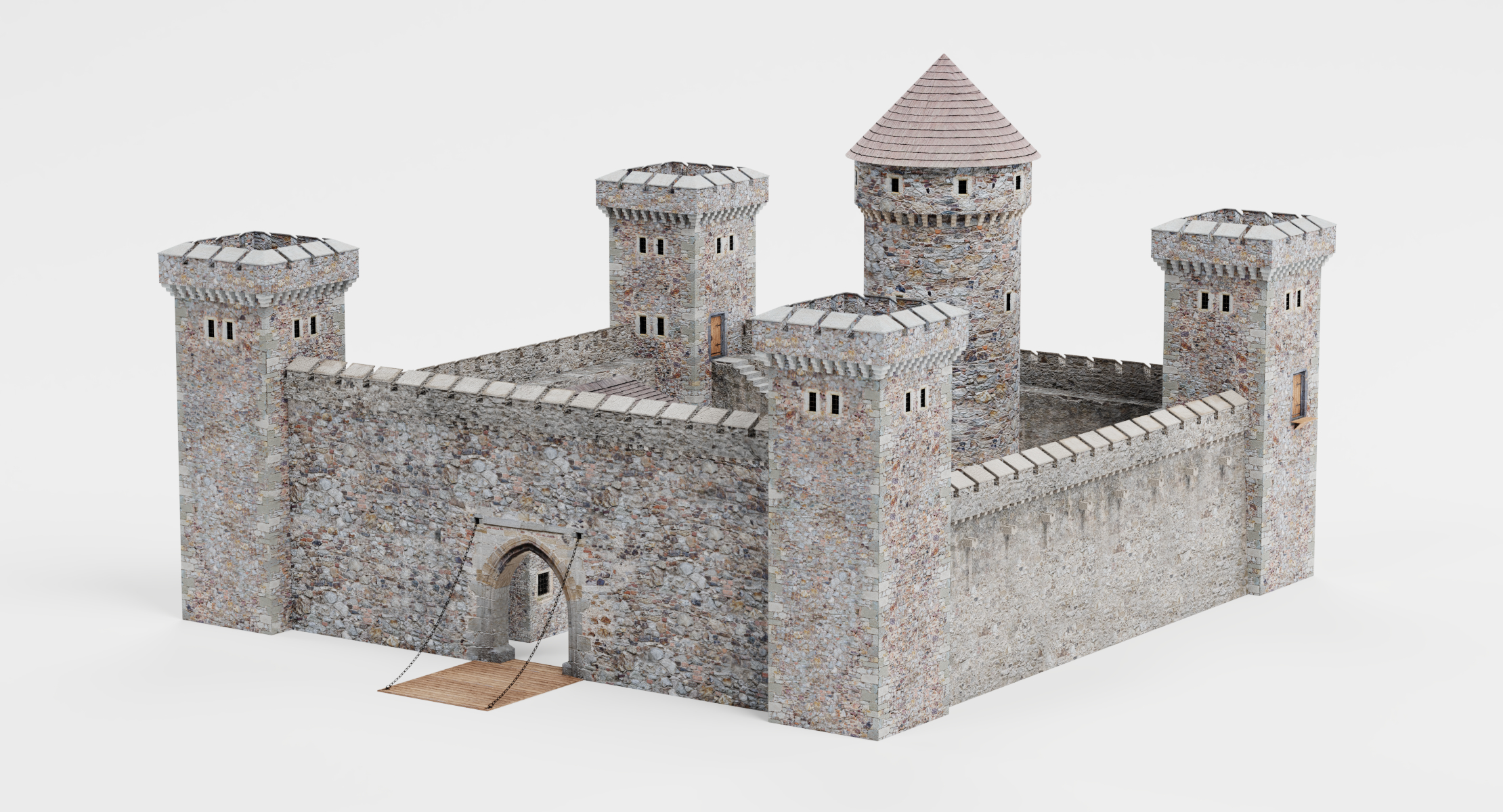 中世纪城堡33d模型