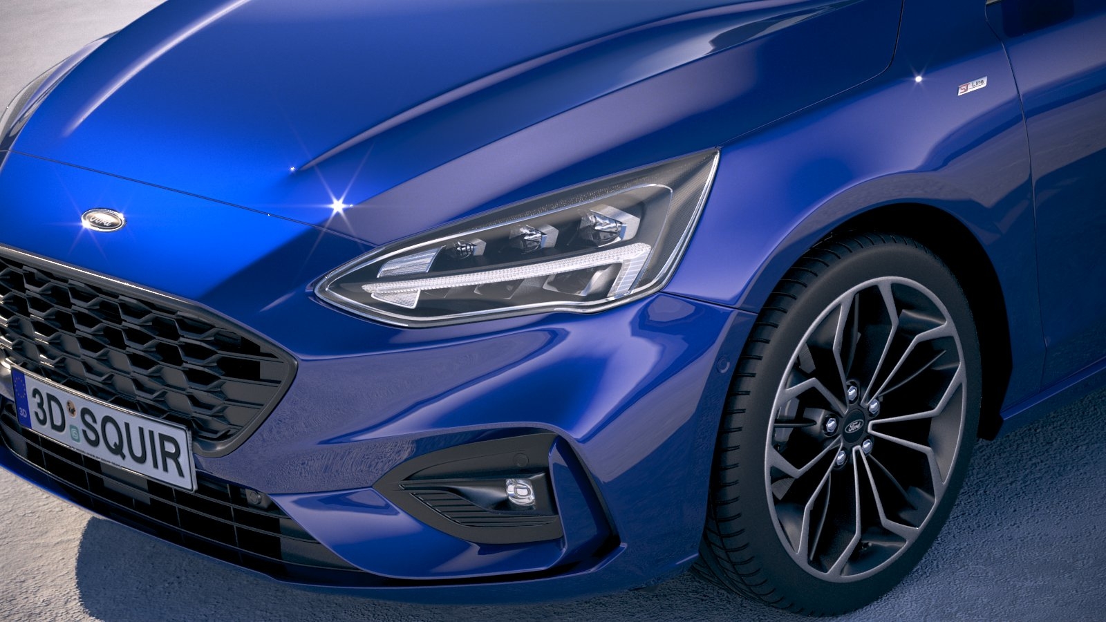 focus st-line 2019 3d model