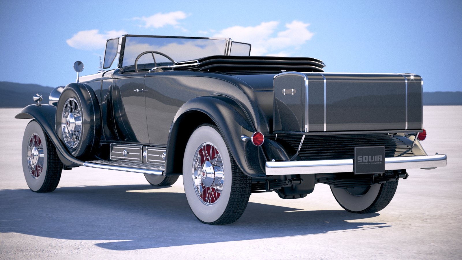 凯迪拉克v16 1930 roadster vray3d模型