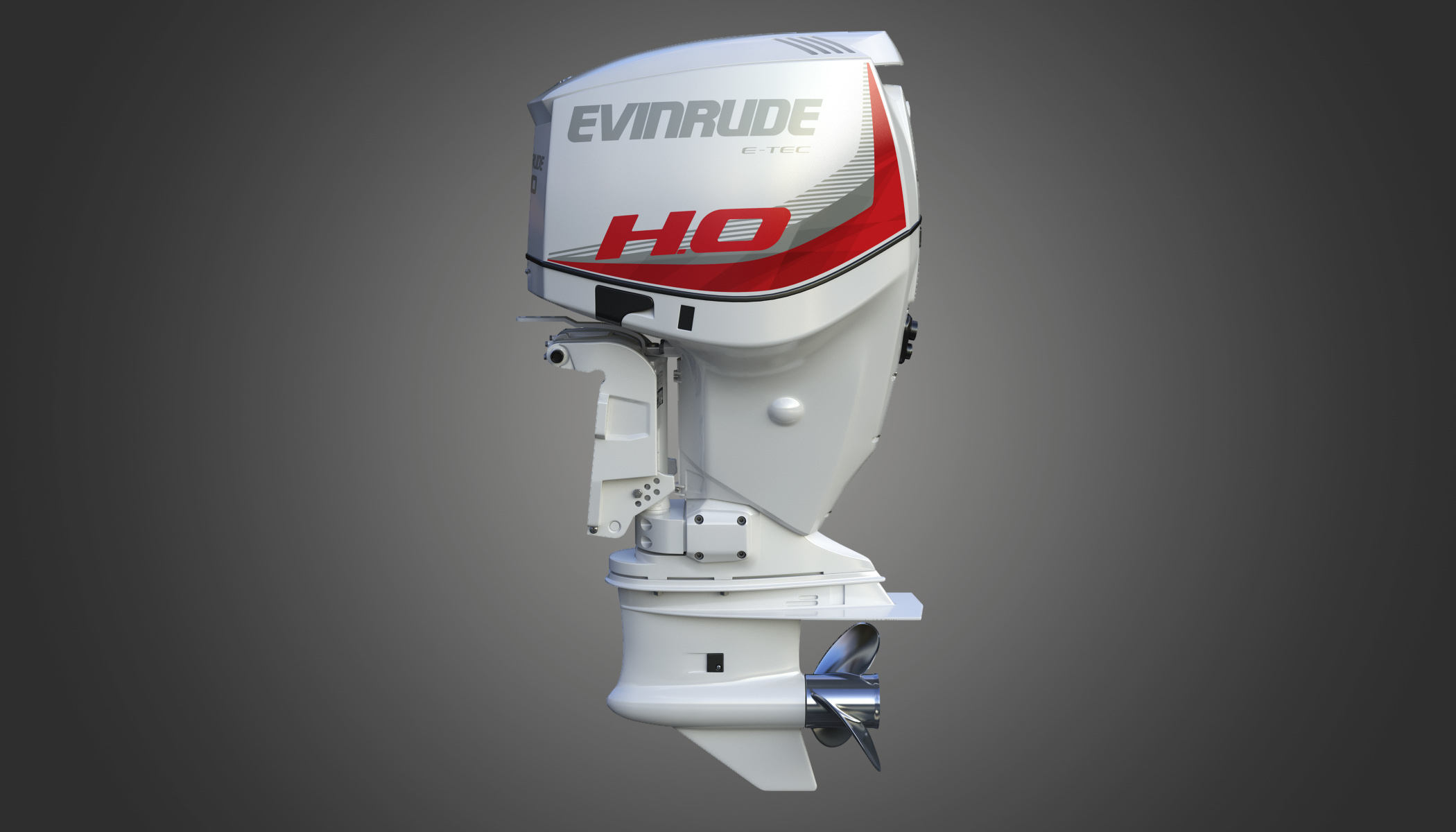 evinrude e-tec outboard engine 3d model