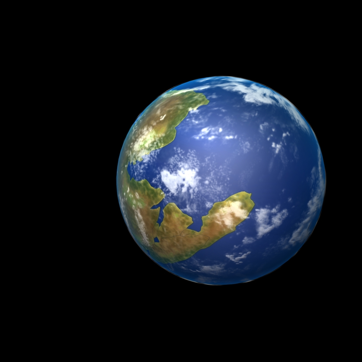 pangea planet earth3d模型