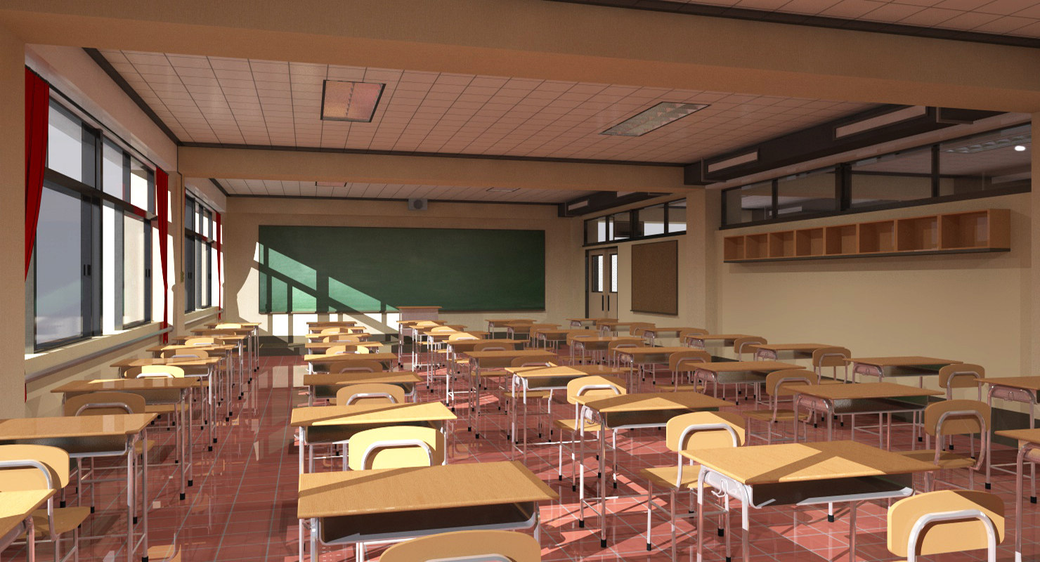 3d japanese classroom