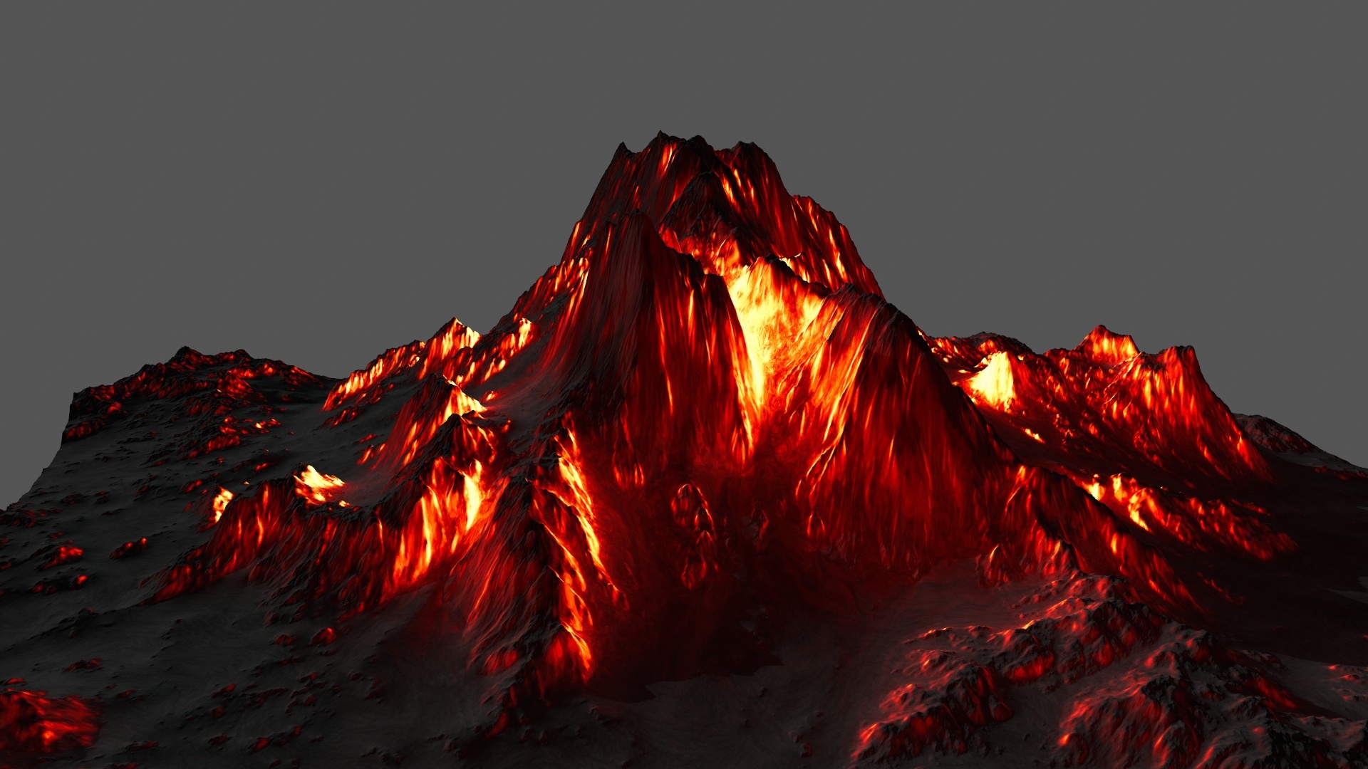 火山3d模型