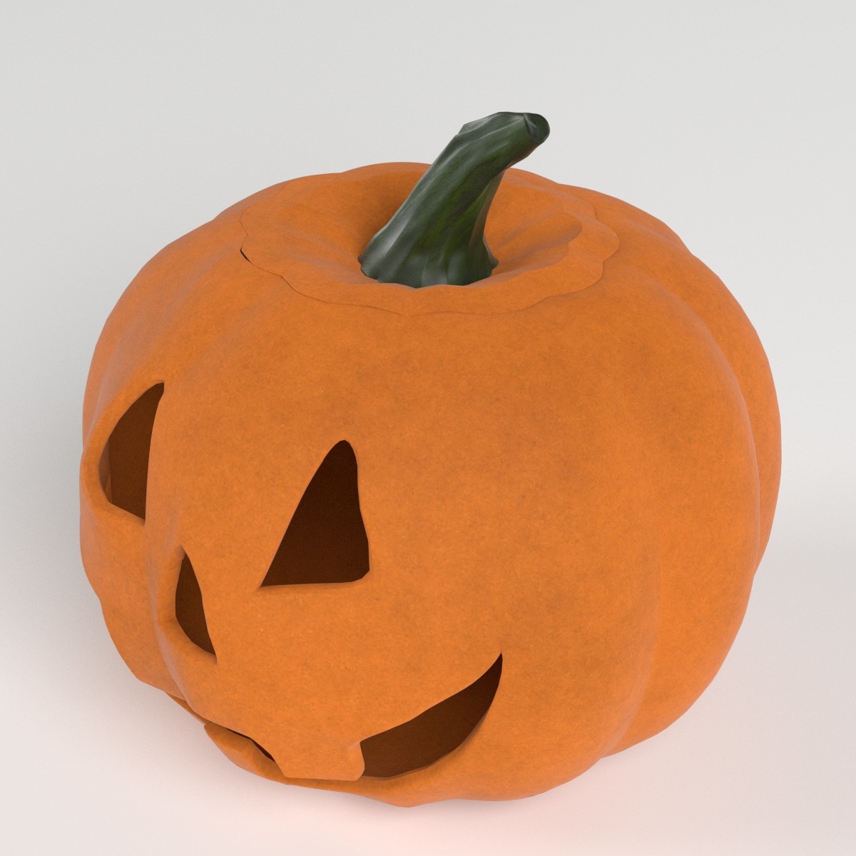 3d stylized halloween pumpkin