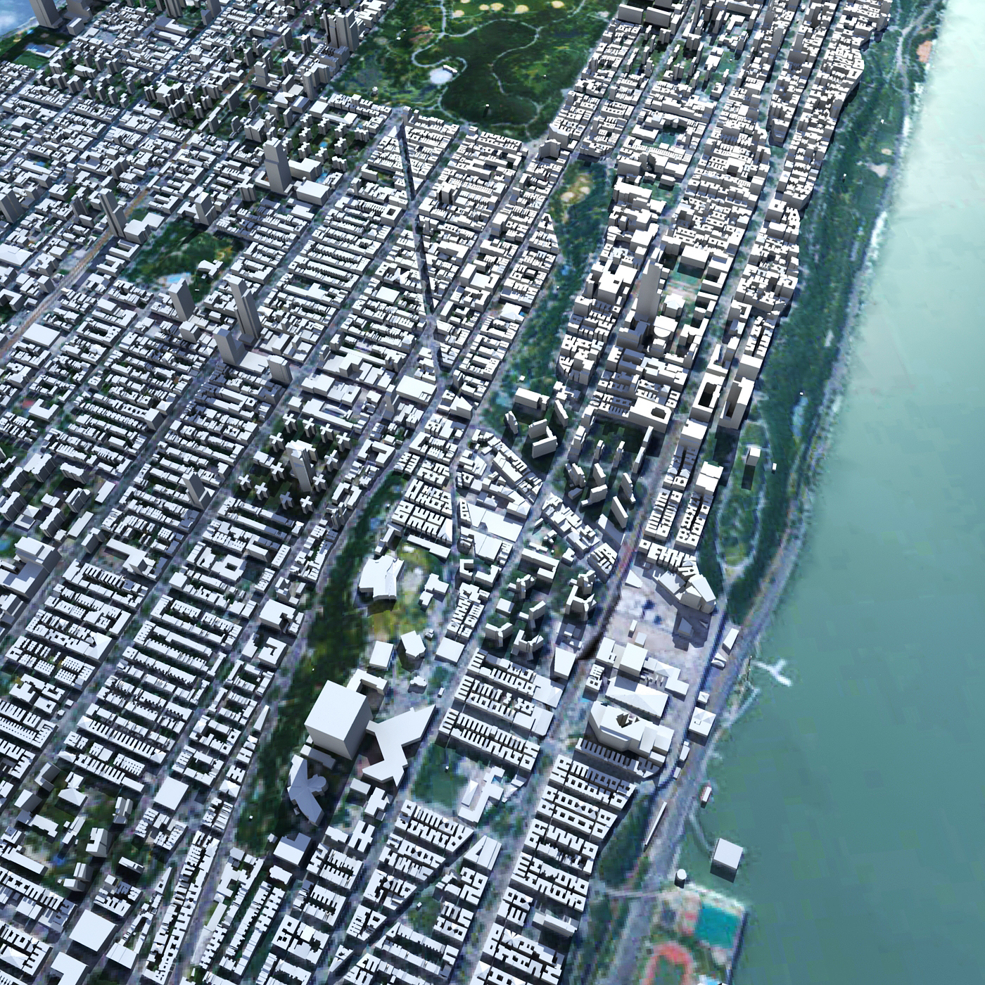 manhattan island model