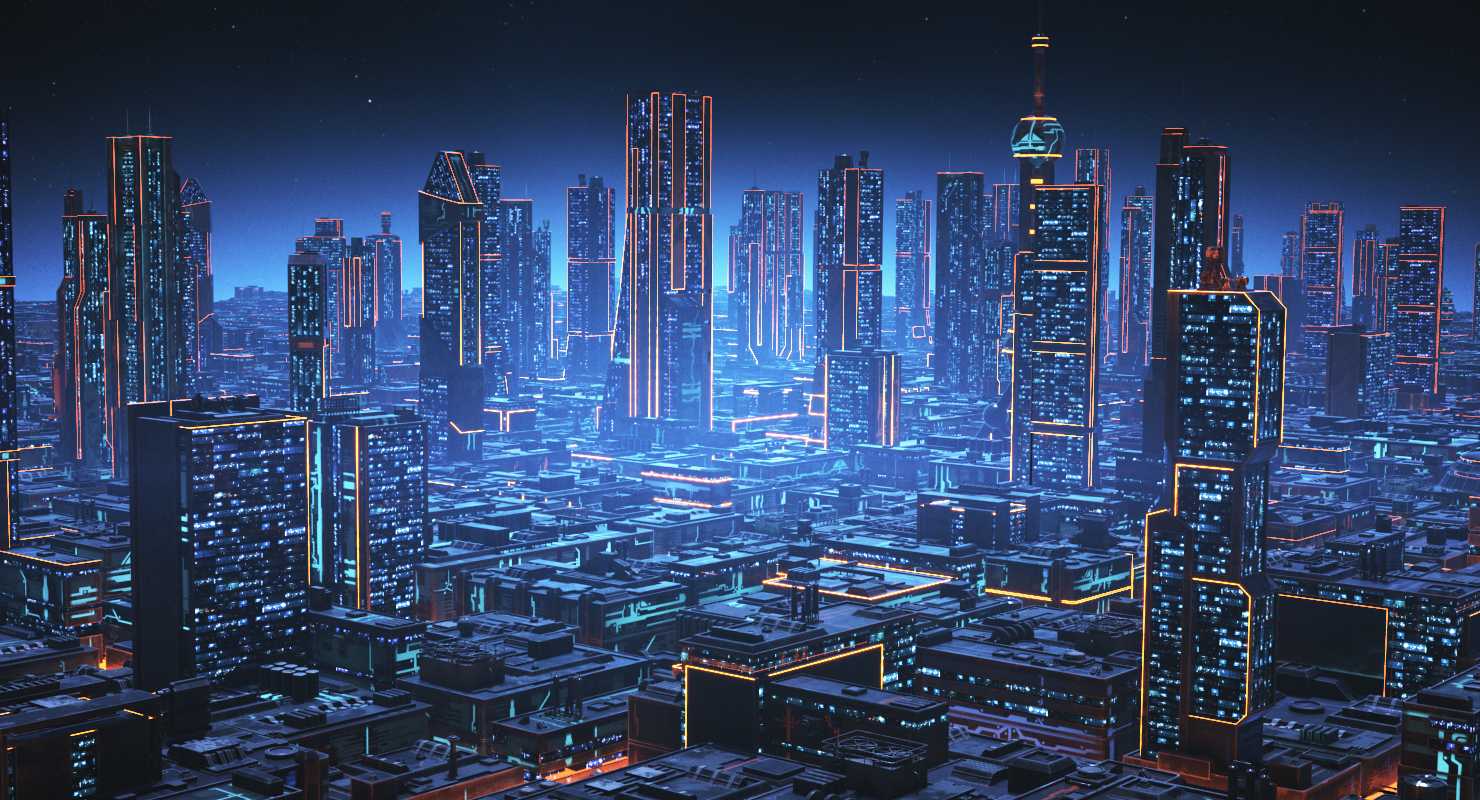 未来城市3d模型