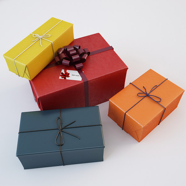 3d colorful gift boxes