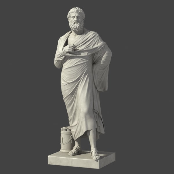 Sophokles Greek Roman D Model