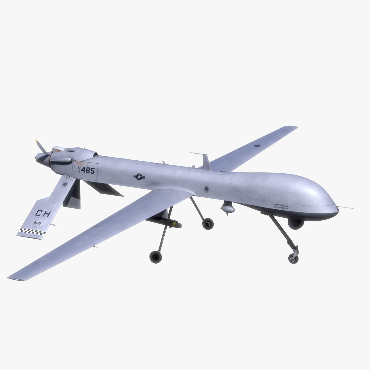 mq-1捕食者3d模型