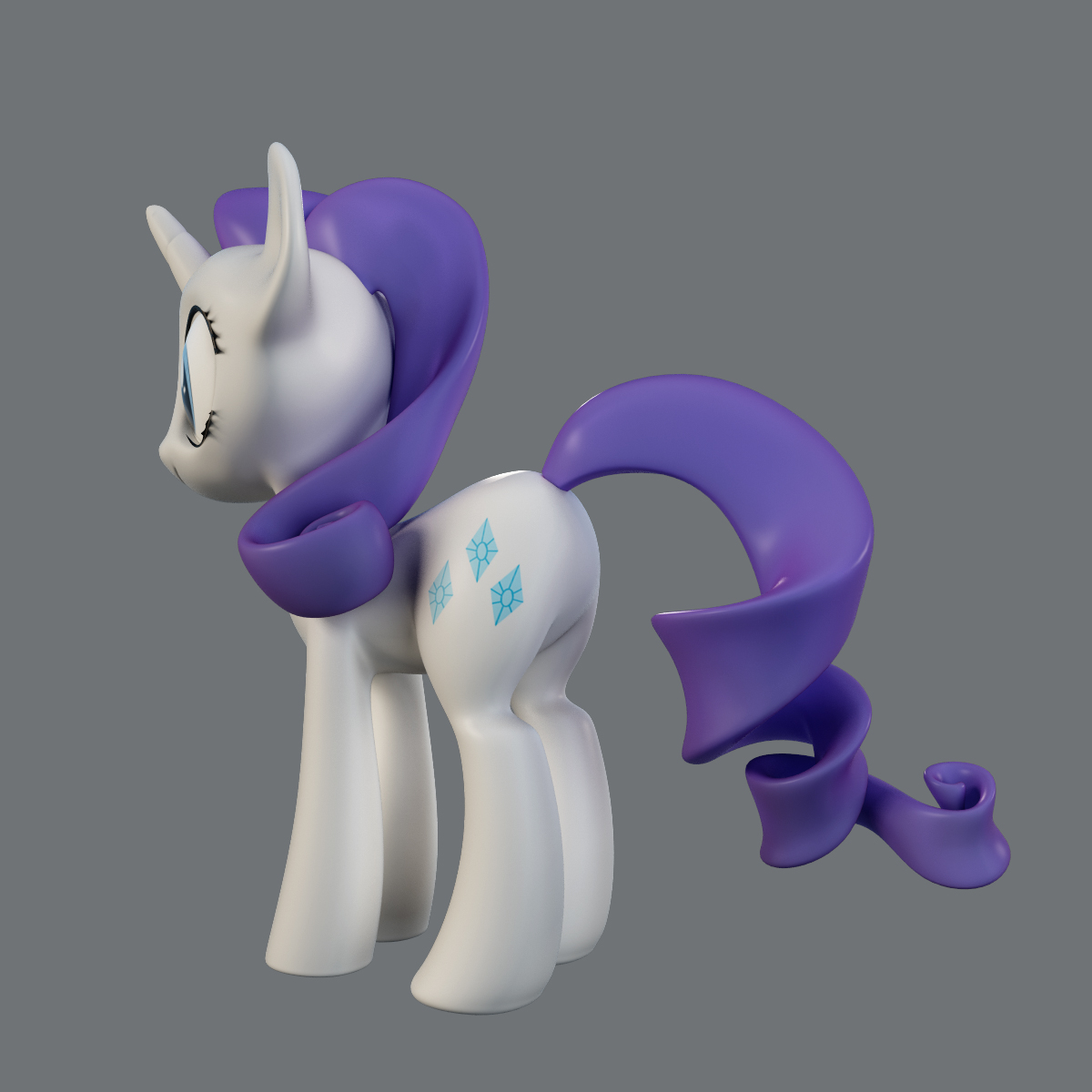 3ds max little pony rarity