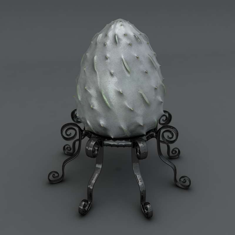 D Dragon Egg Holder Model