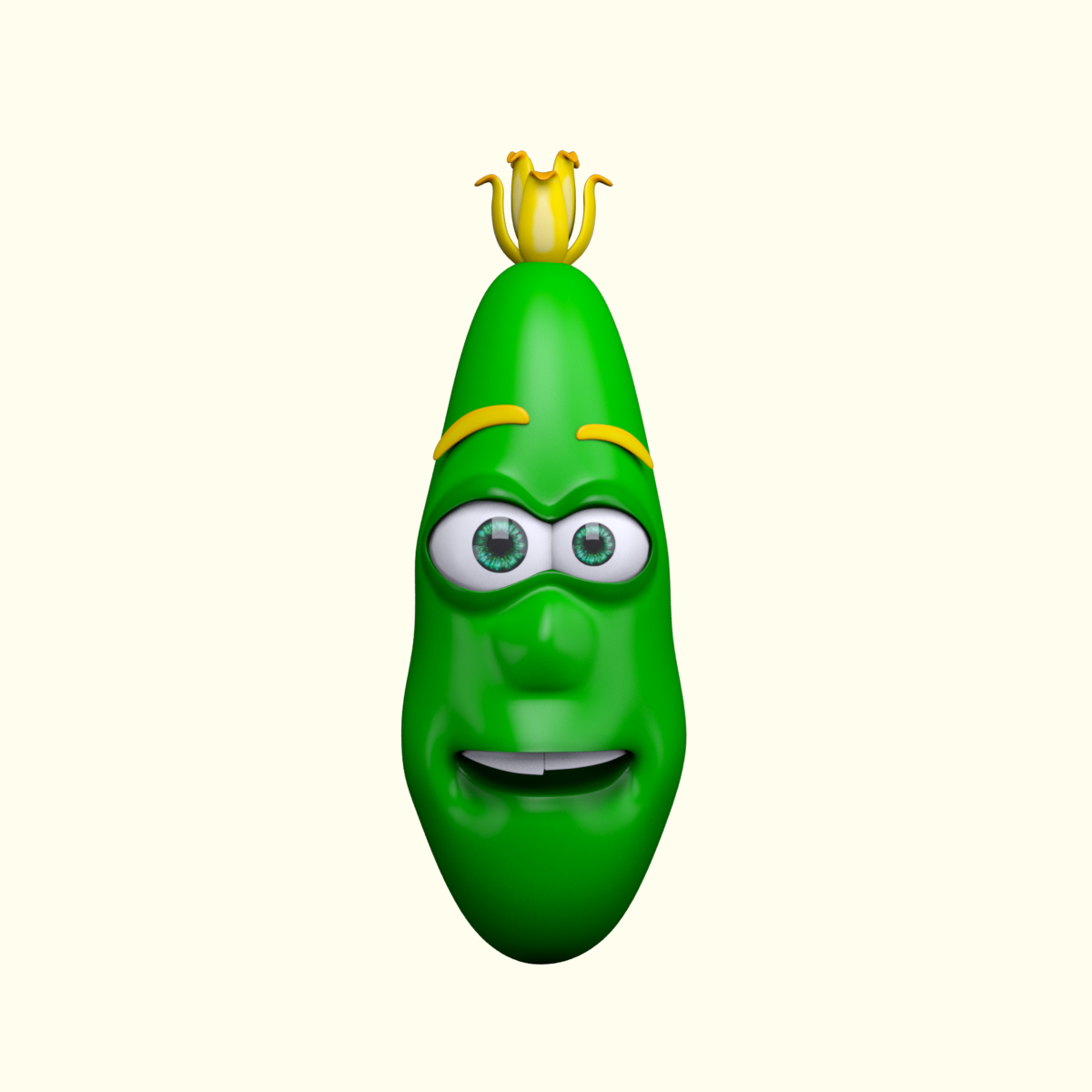 cartoon cucumber