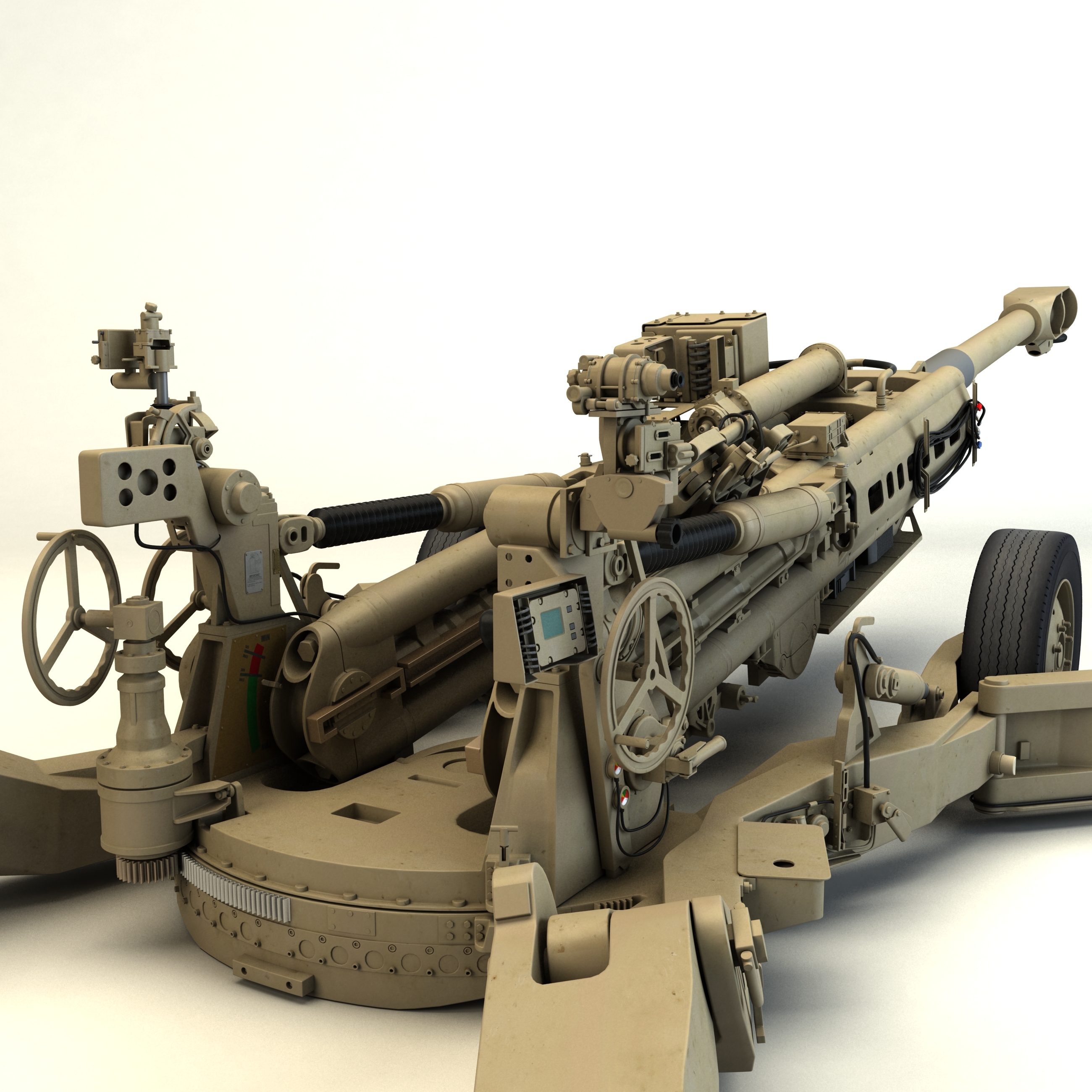 m777榴弹炮3d模型