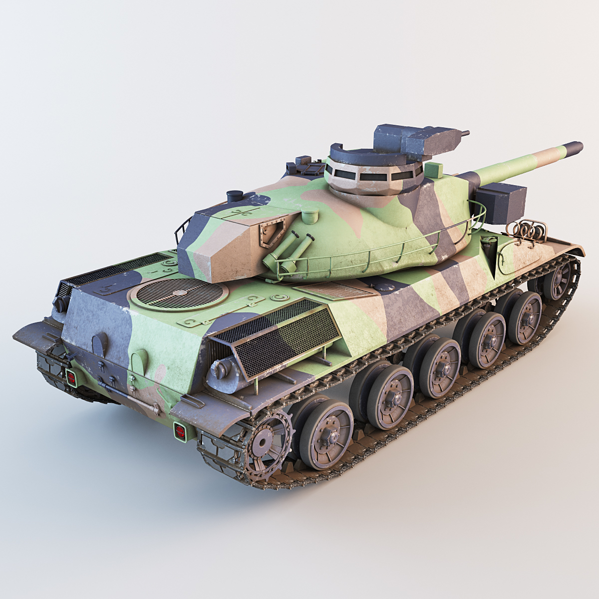 amx-32法国主战坦克3d模型