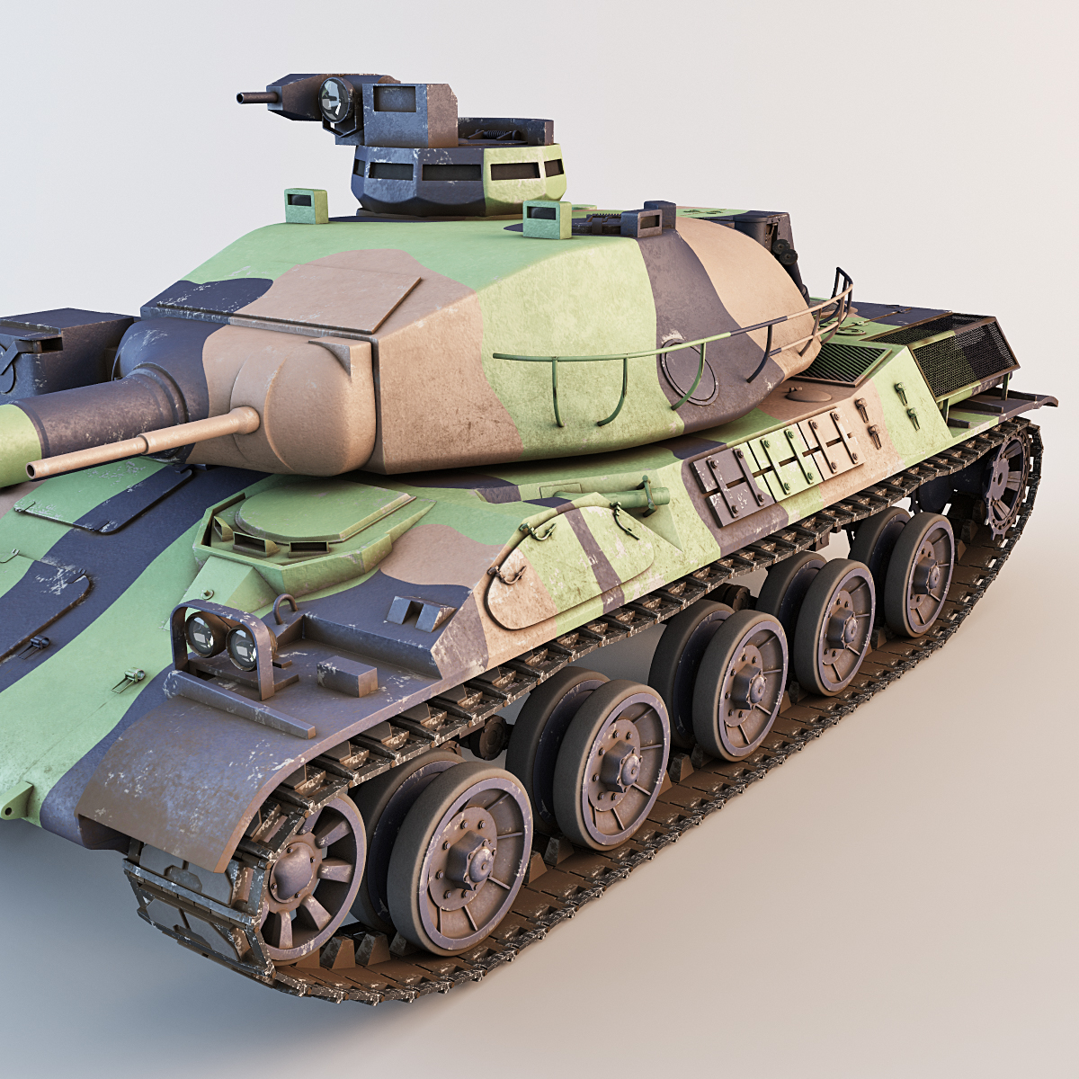 amx-32法国主战坦克3d模型