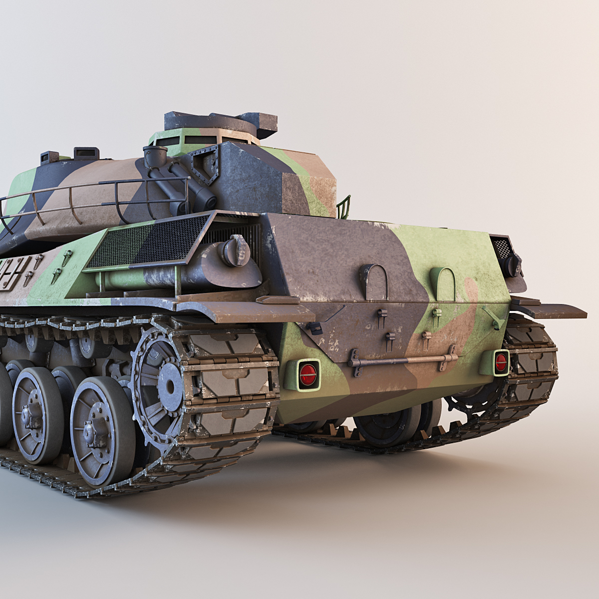 amx-32法国主战坦克3d模型