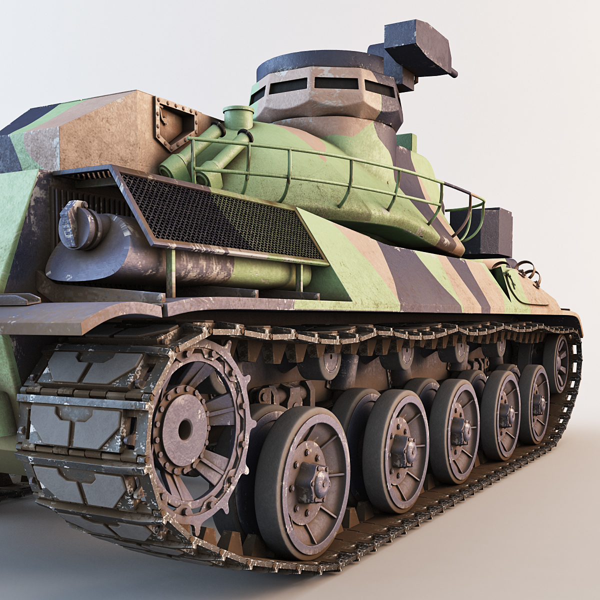 amx-32法国主战坦克3d模型