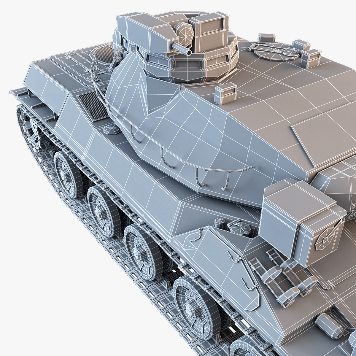 amx-32法国主战坦克3d模型