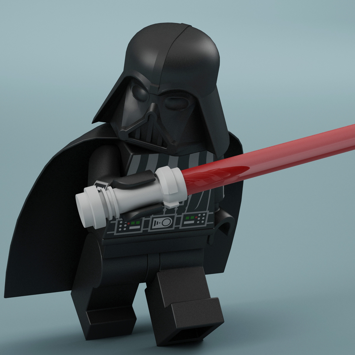 lego darth vader 3d model