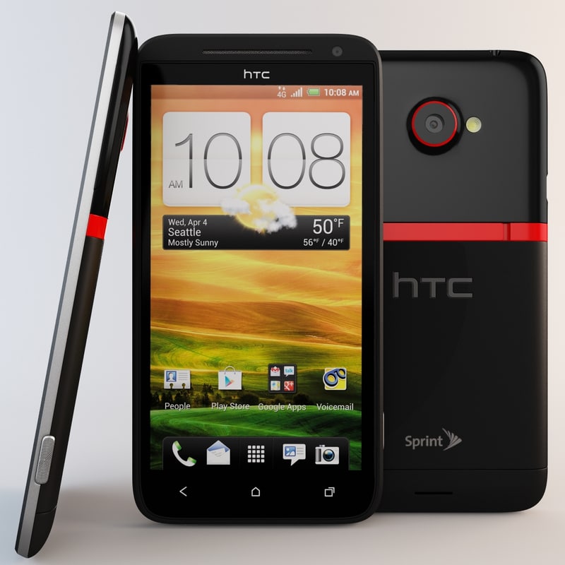 D Htc Evo Lte Cell Phone Model