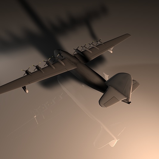 spruce goose 3d model