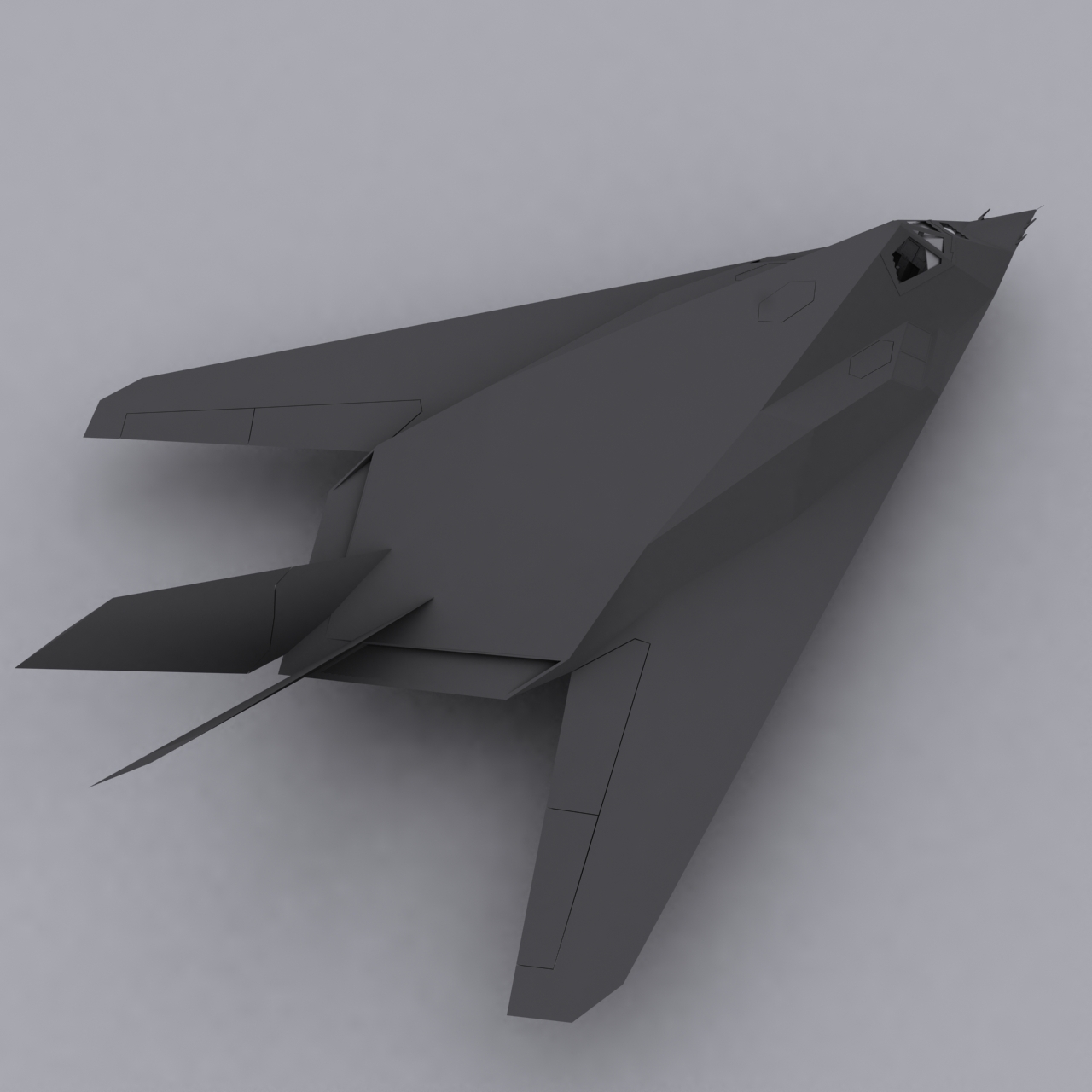 f117 nighthawk3d模型