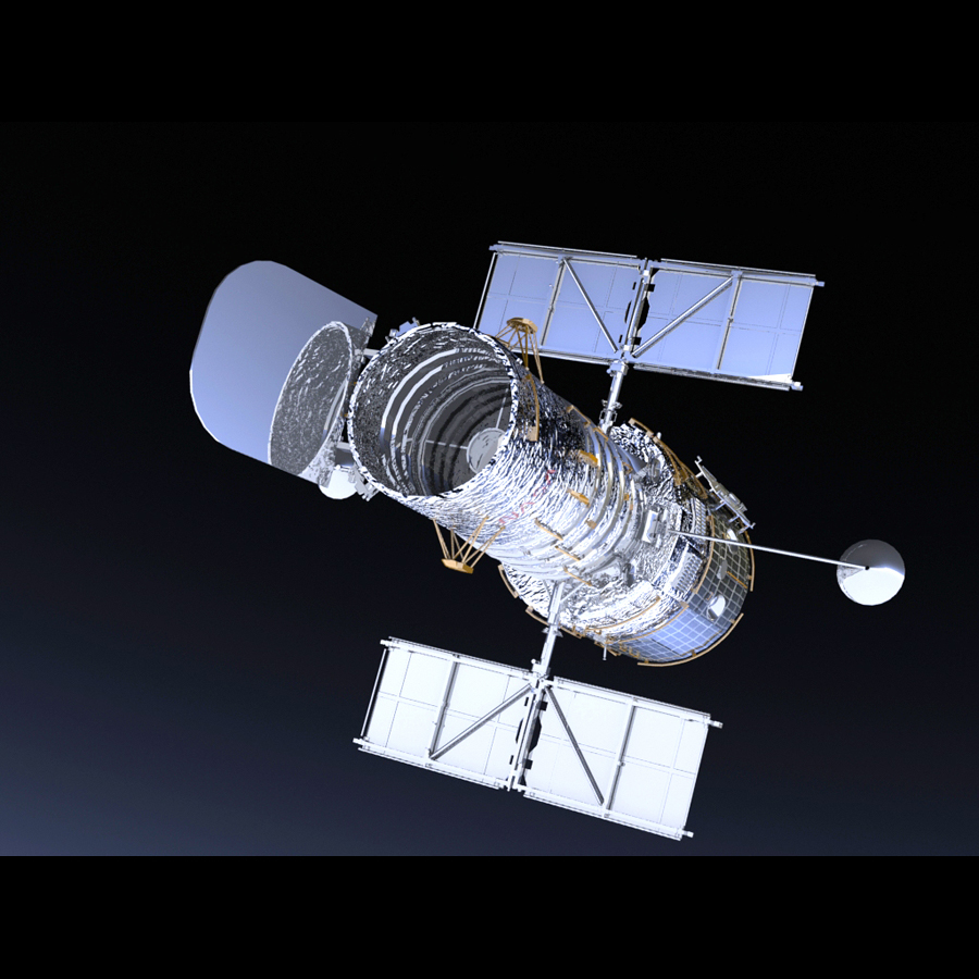 hubble space telescope 3d model