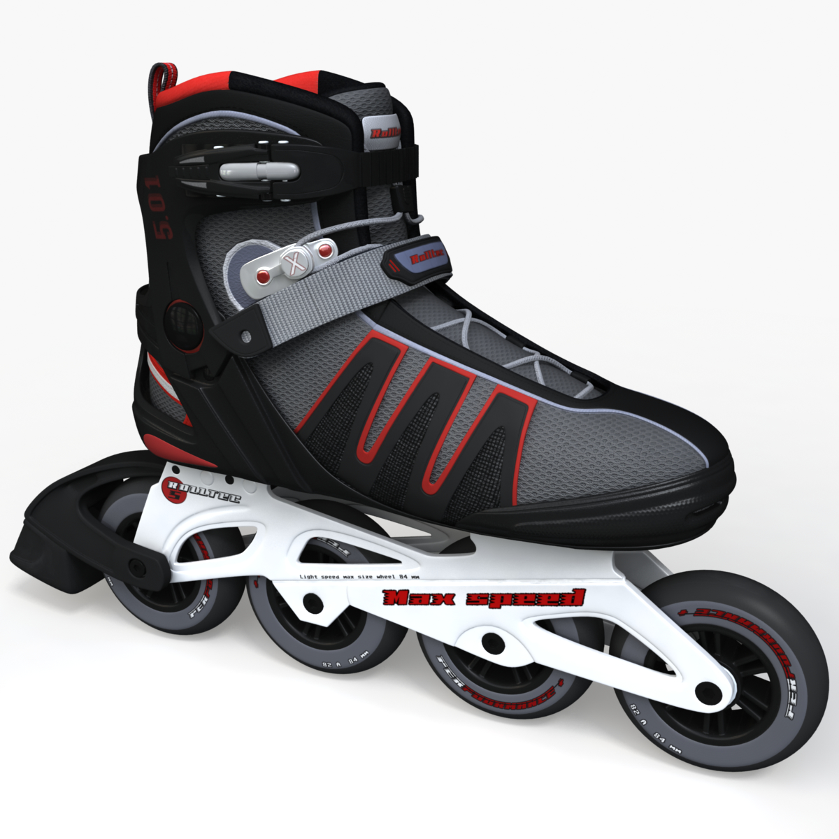 rollerblades roller 3d max