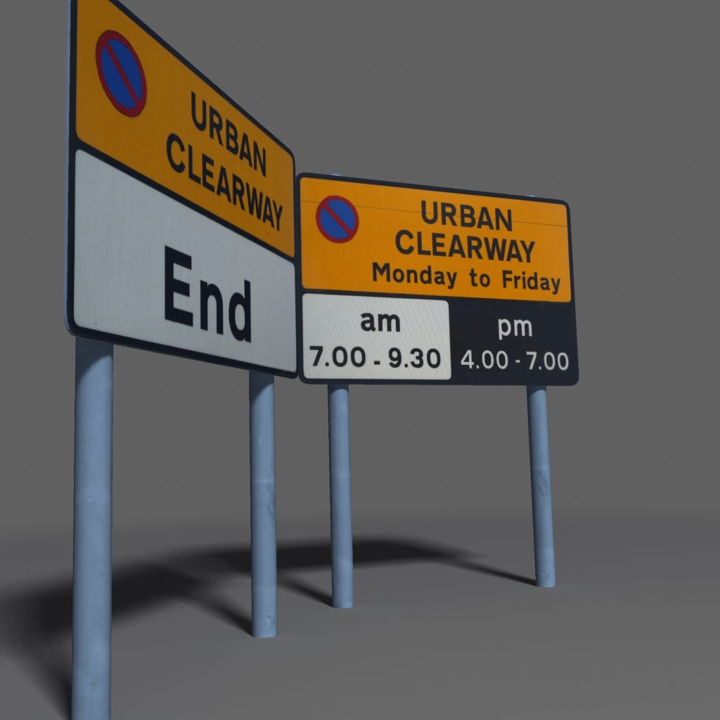 3ds max road sign coz110101399