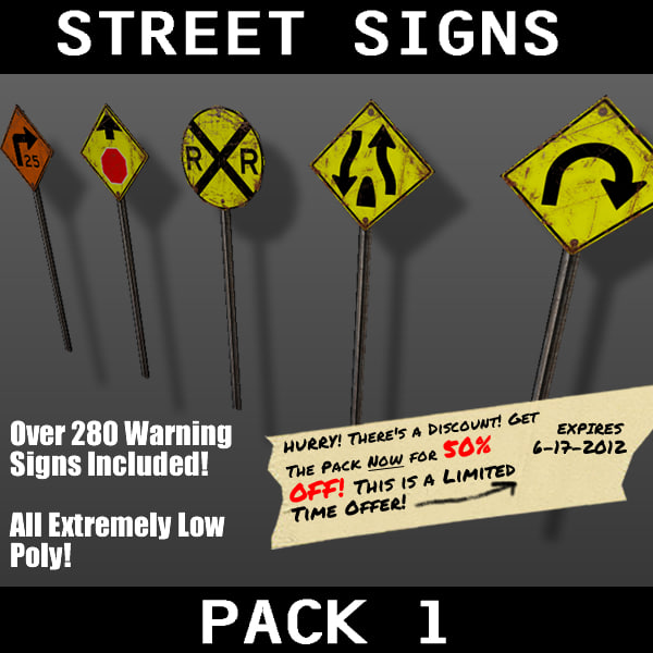 street signs pack 1