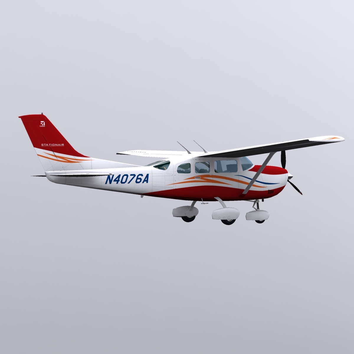 塞斯纳206 stationair skywagon3d模型