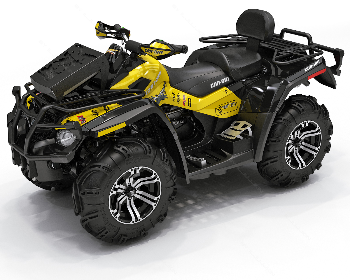 atv庞巴迪欧蓝德800r x mr 20123d模型