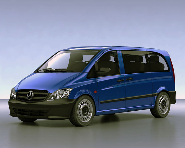 mercedes vito vans 3d model