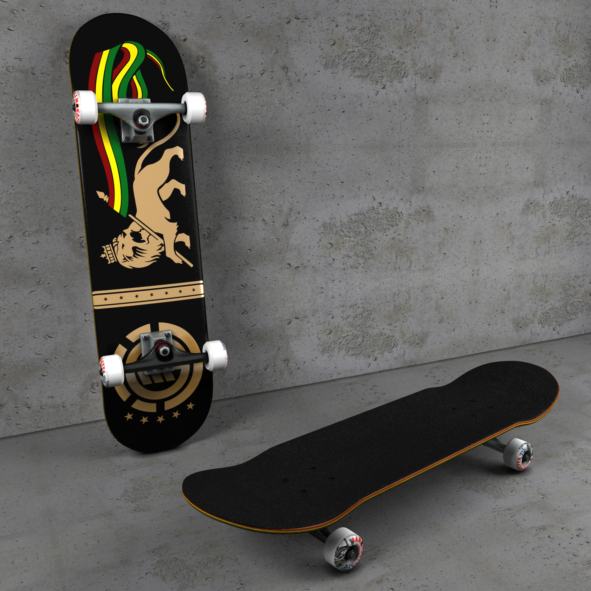 ultimate skateboard 3d max