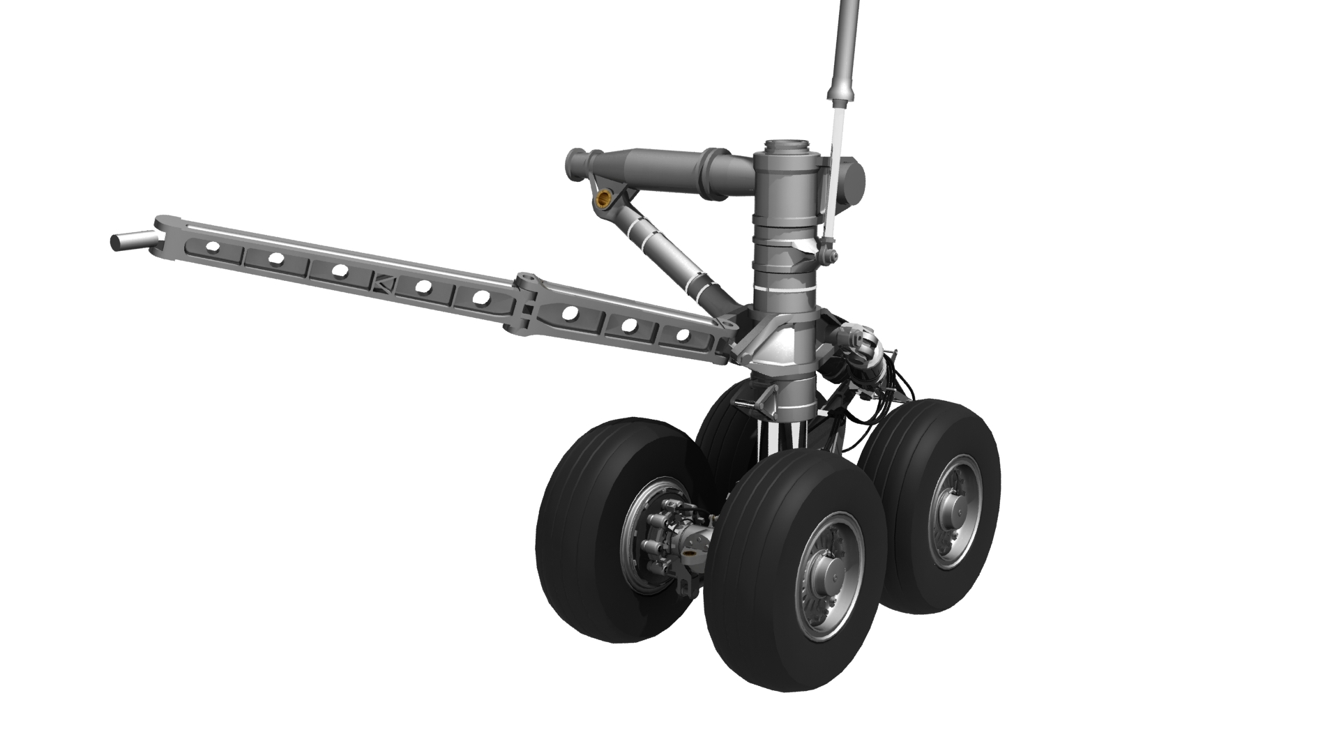 3d 747-400 body landing gear model