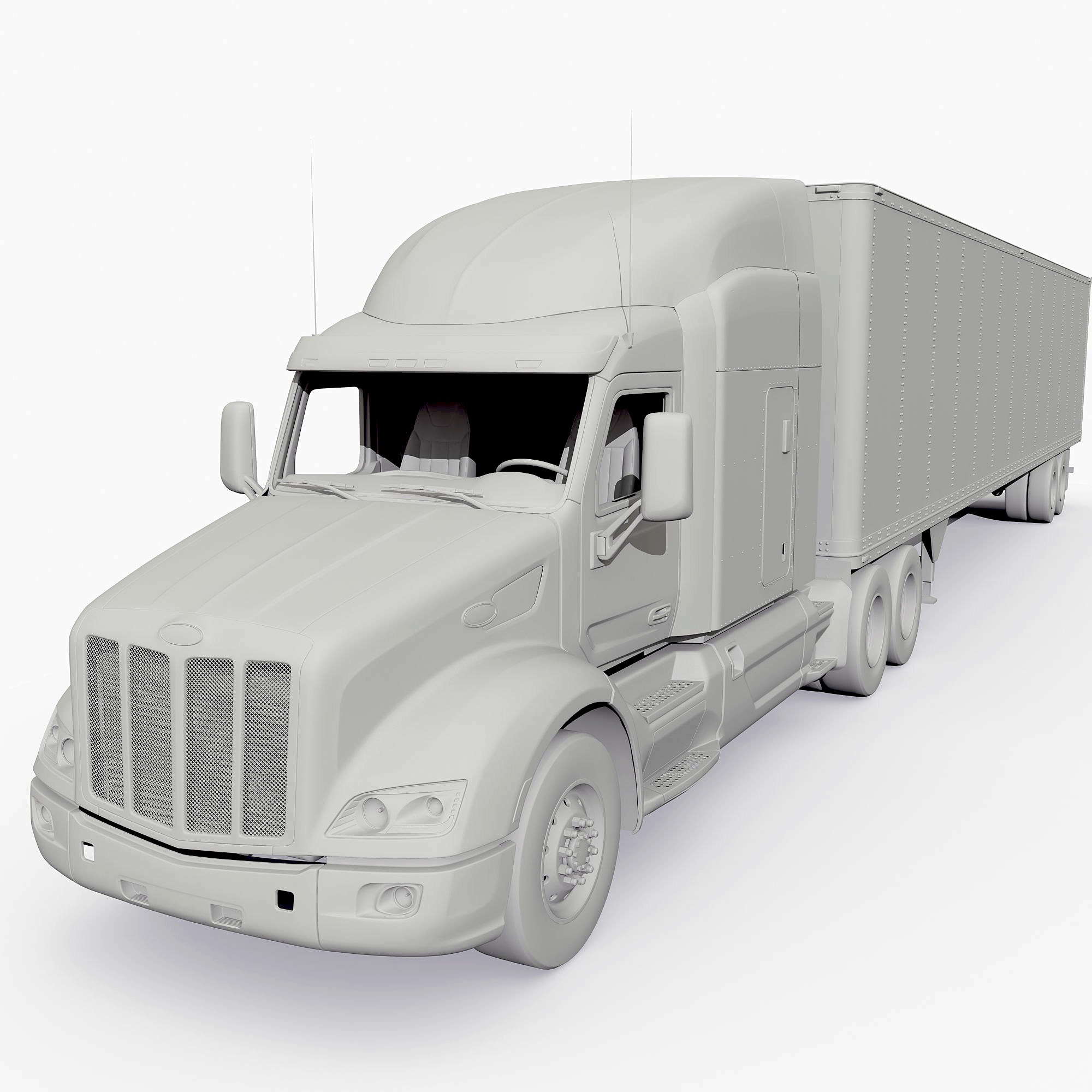 3dsmax semi truck