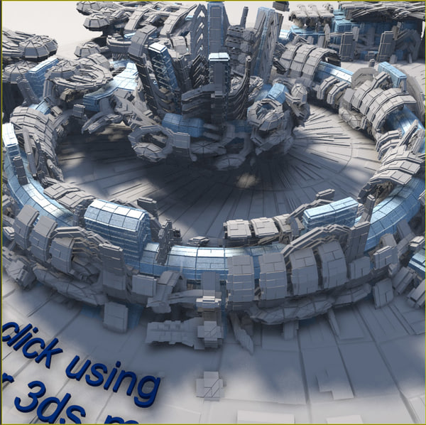 免费科幻大楼3d模型