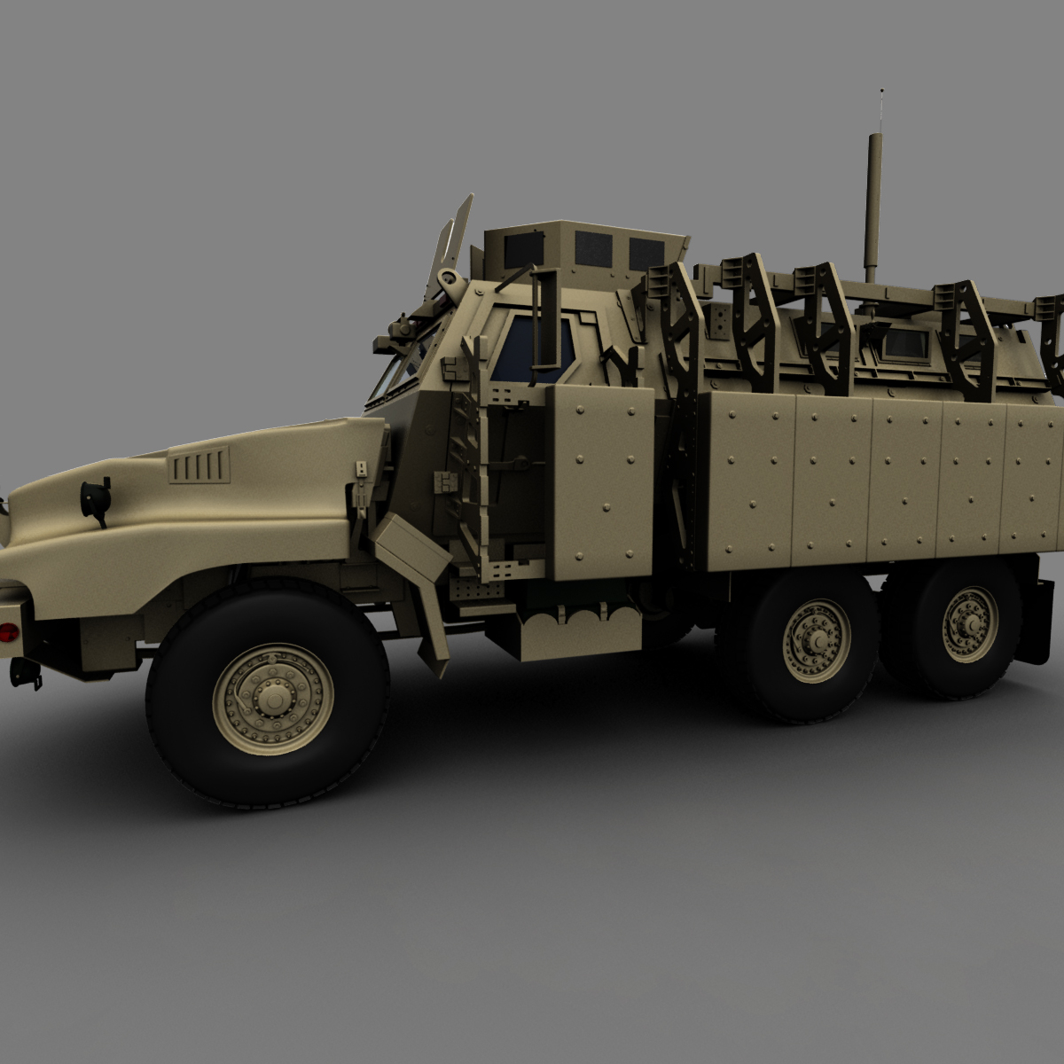 凯门鳄mrap3d模型