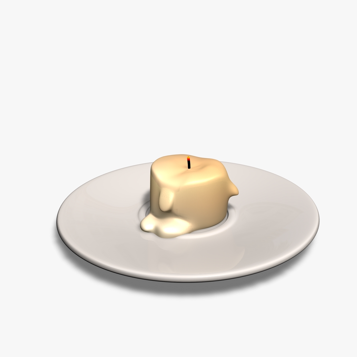 蜡烛3d模型
