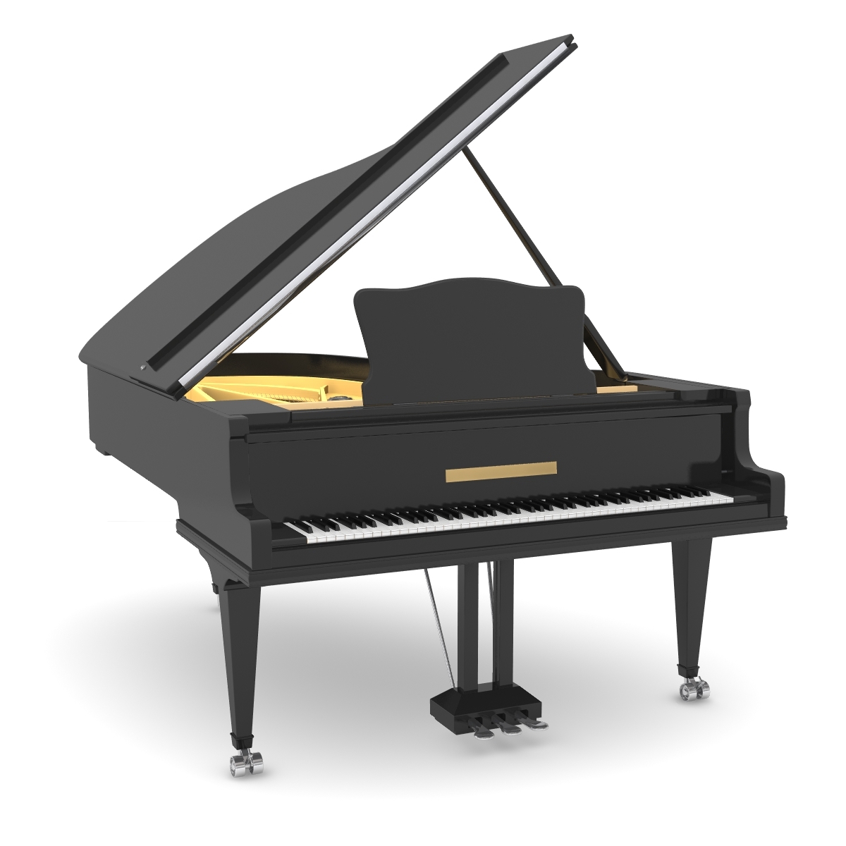 black grand piano lwo