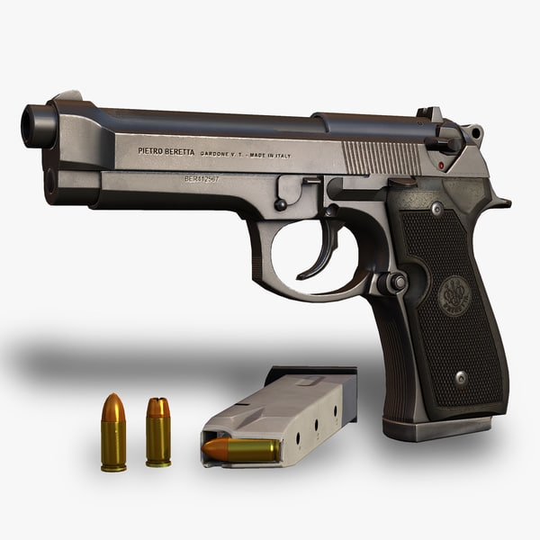 3dsmax beretta 92fs replica